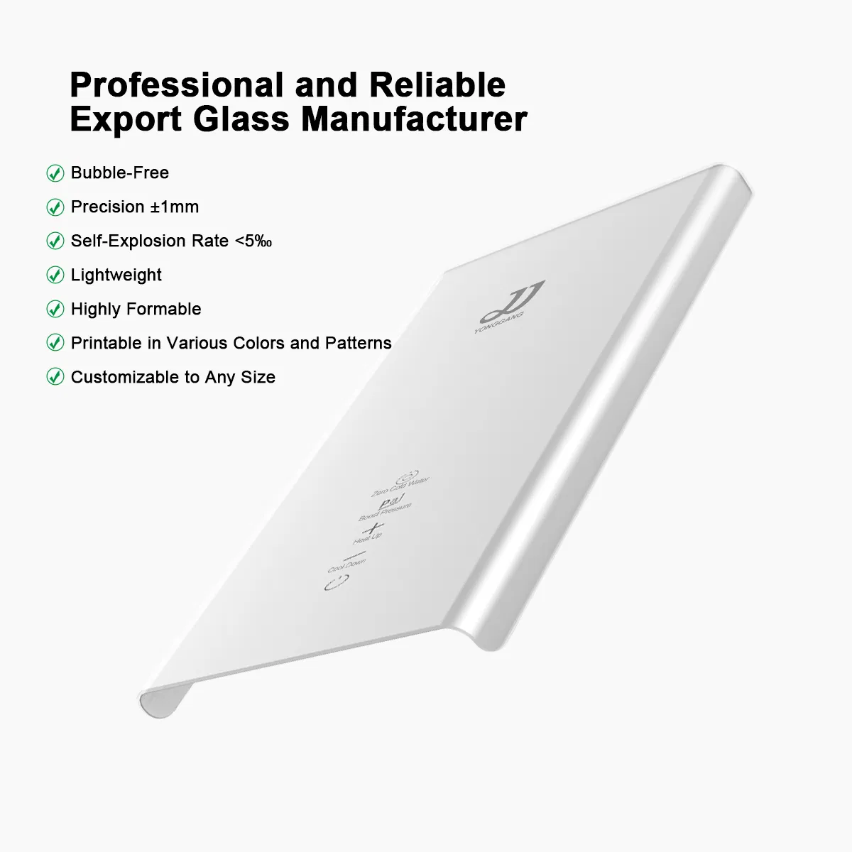 Tempered Glass3mm 5mm 6mm 8mm 10mm 12mm Customized Home Electric Appliance Tempered