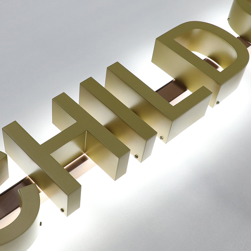 Custom Metal Back Lit Channel Letter for Advertising and Decoration