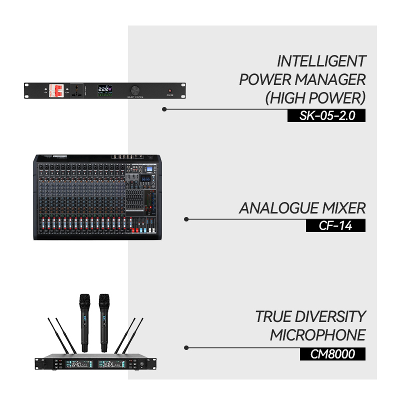 Chordio Tg-210 Active Professional Audio Party PA Sound System Dual 10 Inch Line Array Loud Speaker for Church