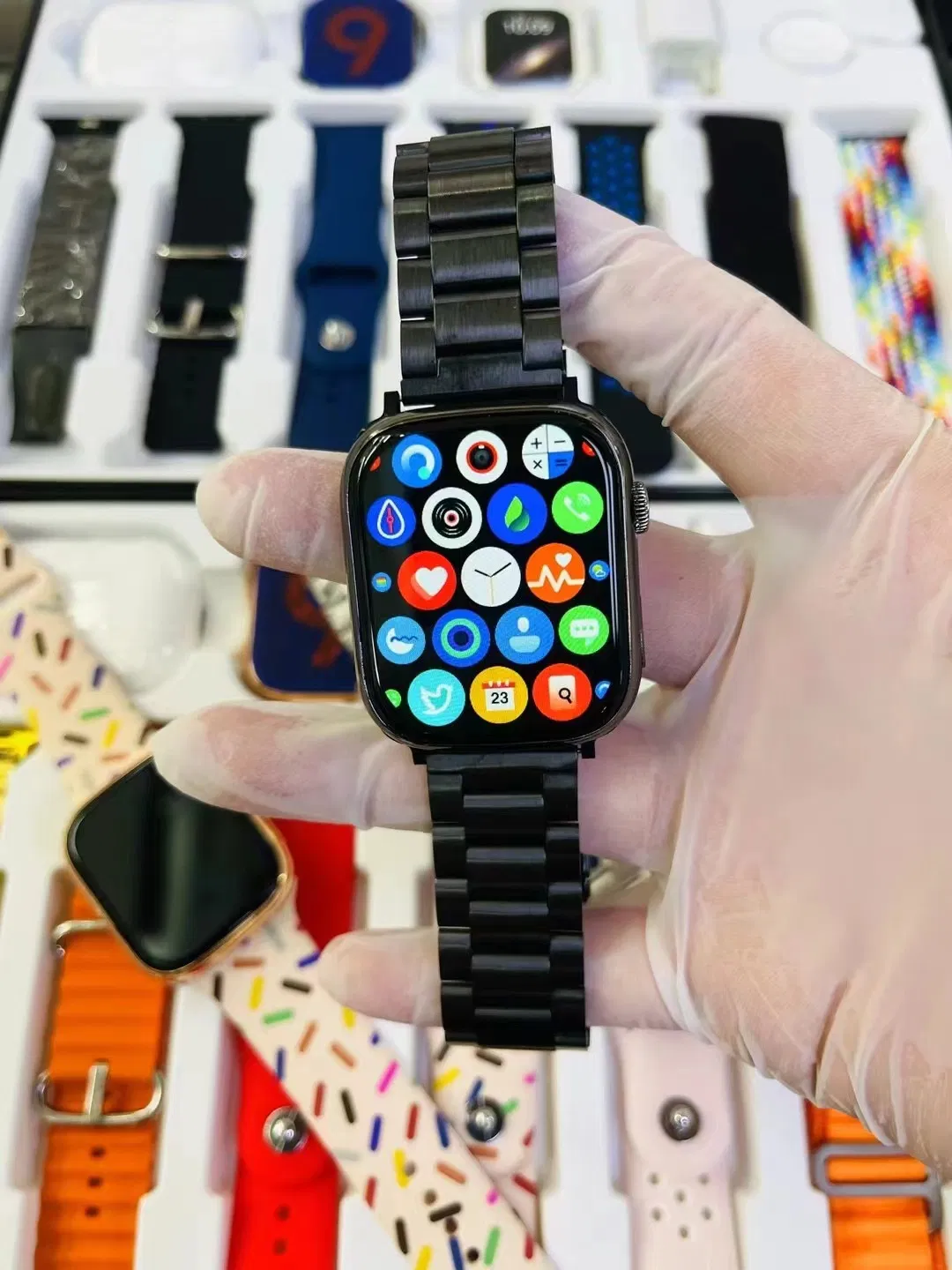 Wholesale 11 in 1 Set Gift Watches 2.3 Inch Big Screen 49mm Sport Smart Watch for I30 PRO Max Suit