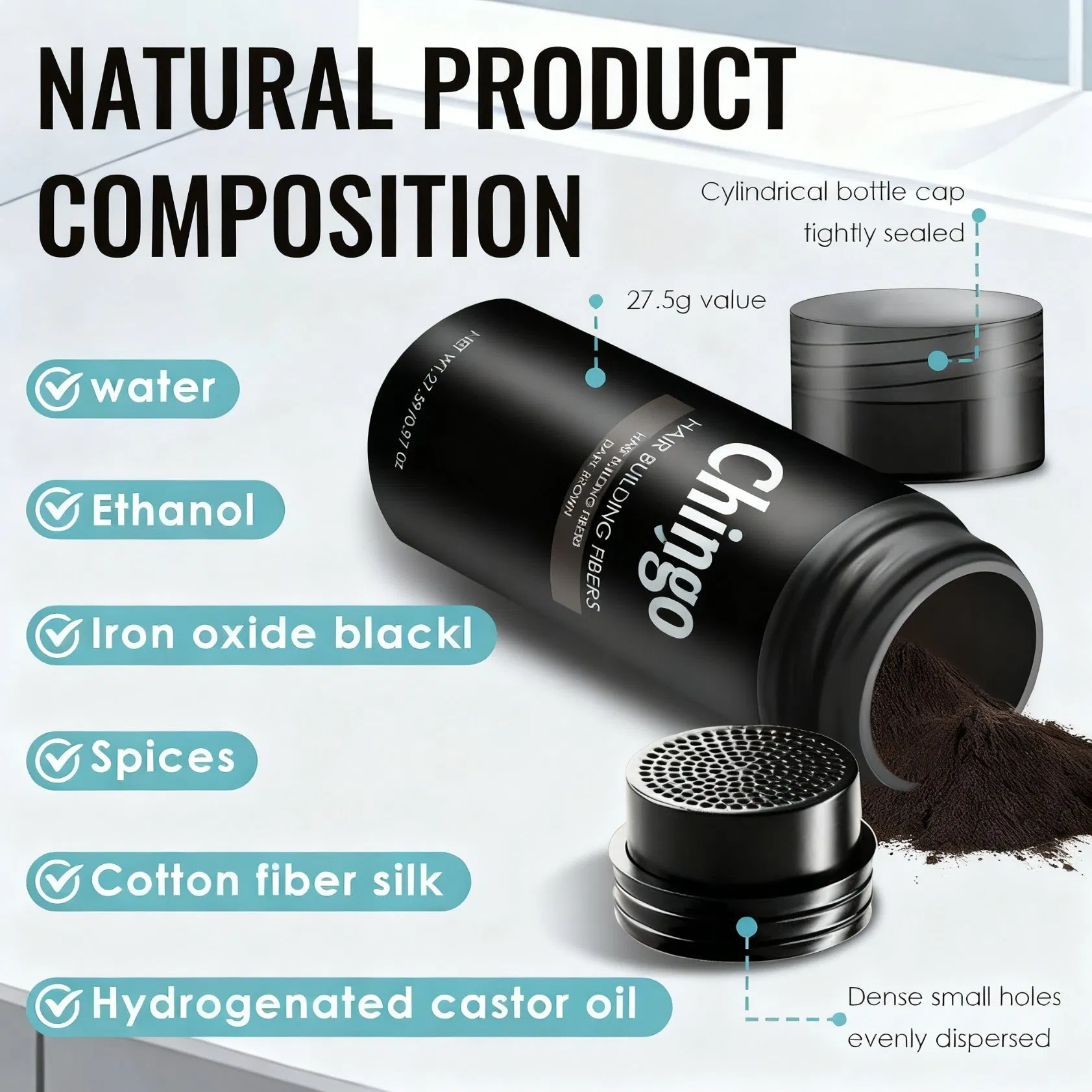 Grow Thick Hair Powder Fast Nourish Follicles Banish Thinning Naturally