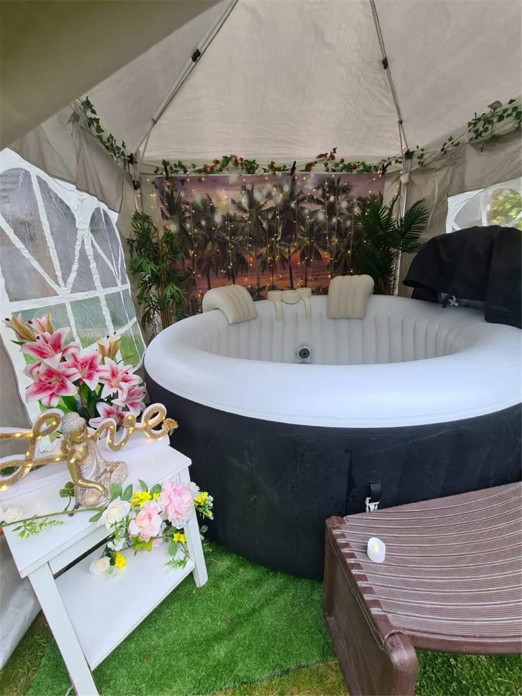 Надувная ванна SPA с гидромассажем для улицы