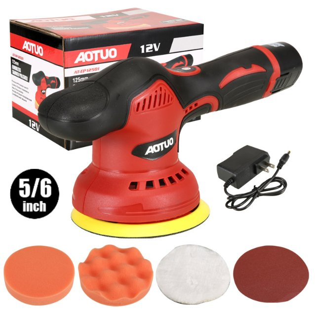 Hot Selling Dual Action Cordless Car Polisher Machine Wholesale 12V Battery Car Polisher