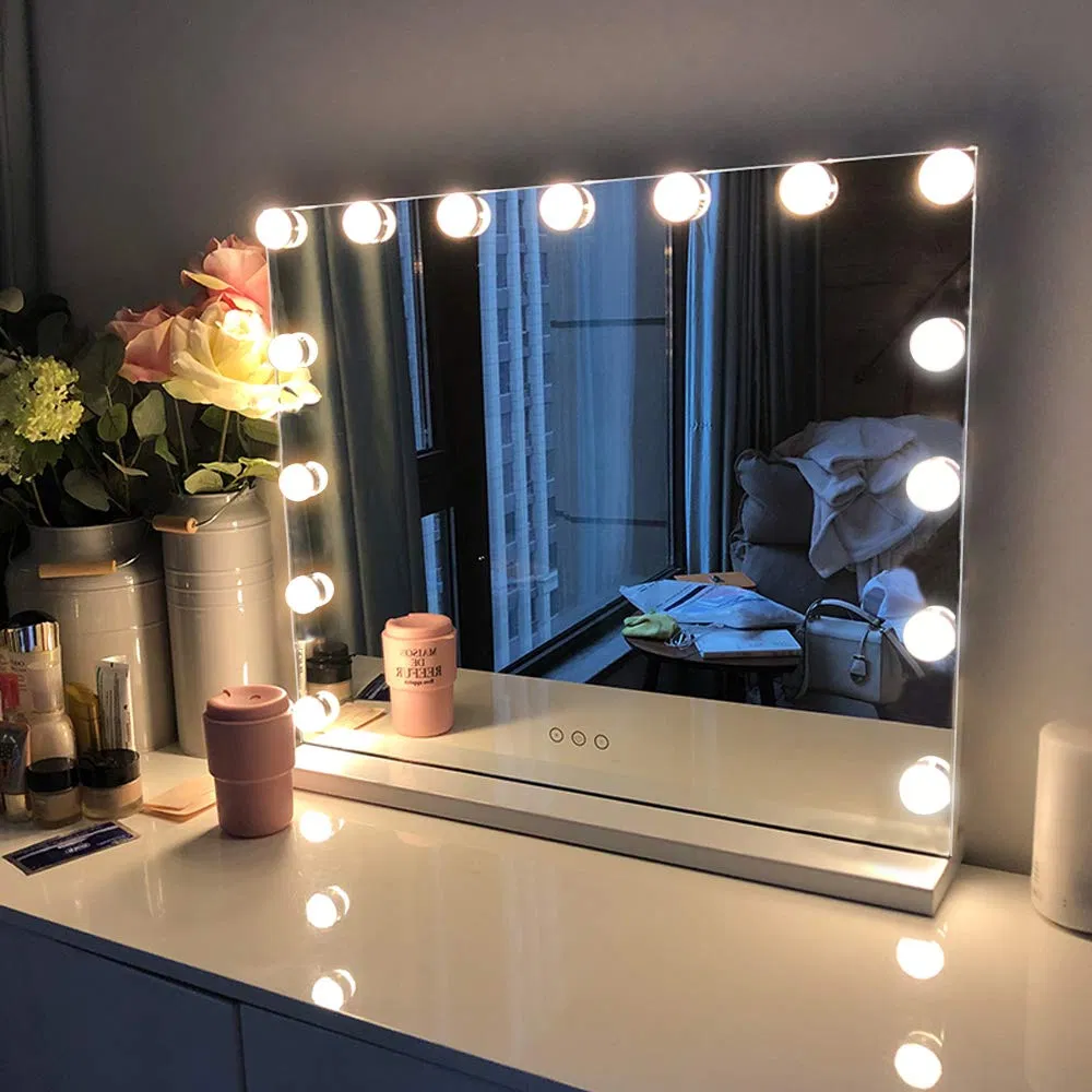 Makeup Mirror with USB Port Lights Hollywood Makeup Dressing Table Mirror U L Certified