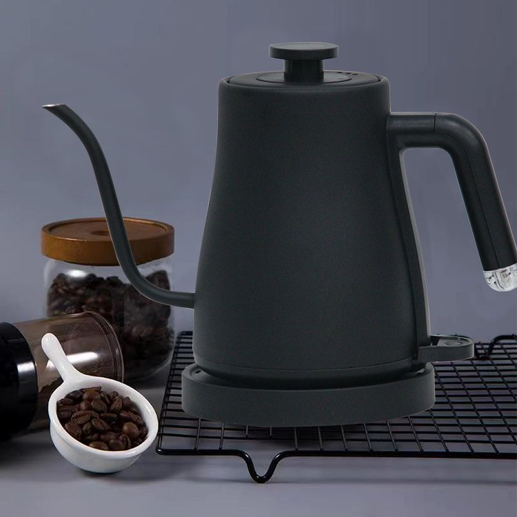 Thin Spout Tea Coffee Drip Kettle 304 Stainless Steel Large Capacity Electric Tea Pot Travel Portable Goose Neck Coffee Kettle