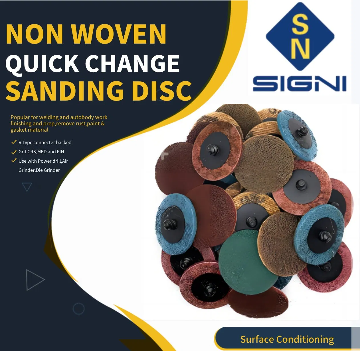 Полировальный диск Signi Non Woven для финишной обработки