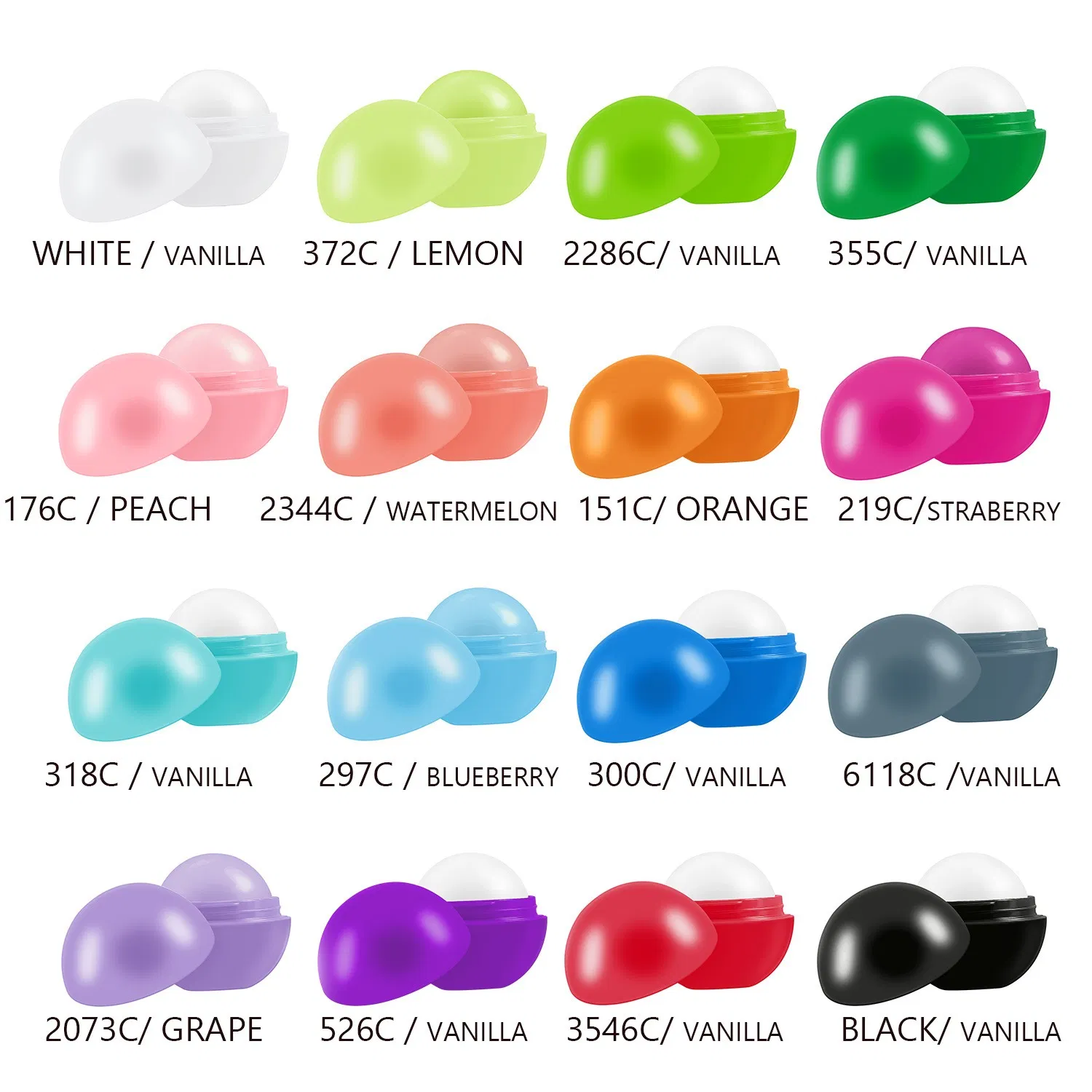 Cosmetics Makeup Natural Moisturizing 10g Lip Balm Ball for All-Day Lip Care