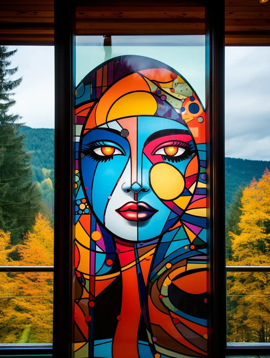 Factory Direct Sales of Customized Patterns Colors Sizes and Thicknesses of Pure Hand-Carved Glass for Interior Decoration Living Rooms Hotel Lobbies