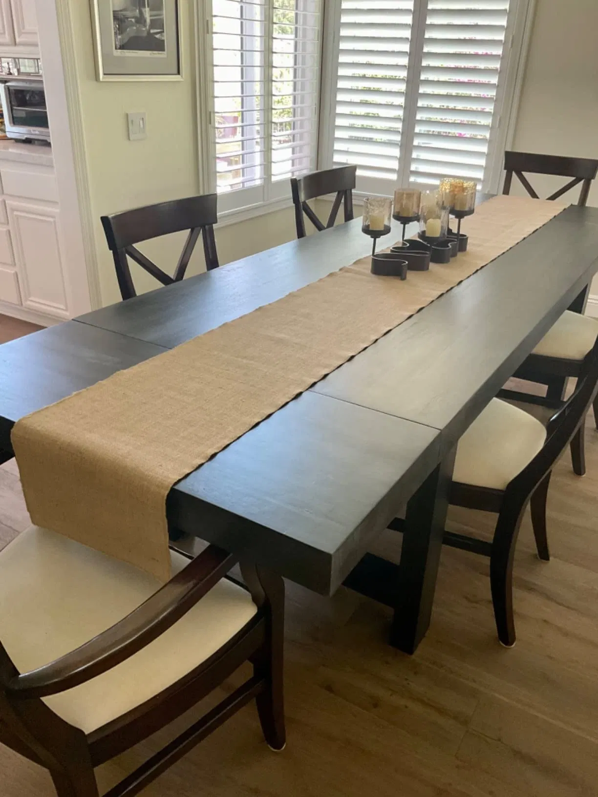 Country Vintage Natural Burlap Table Runner Jute Table Runner