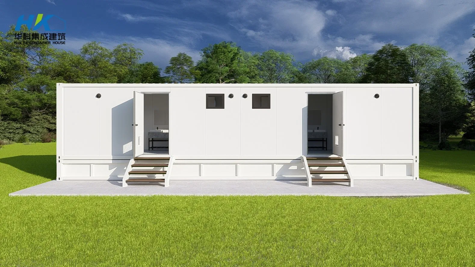 Luxury Customer 20FT/40FT Prefabricated House Modular House Portable Toilet Factory Price Container Toilet