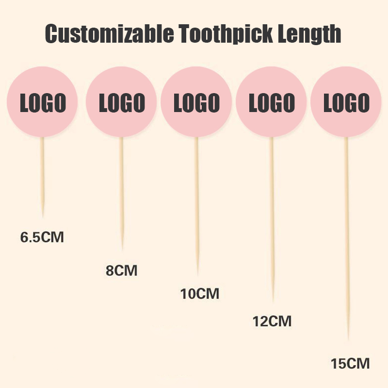 Custom Food Decoration Flag Toothpick Restaurant Party Burger Sandwich Cocktail Toothpick Flag with Logo