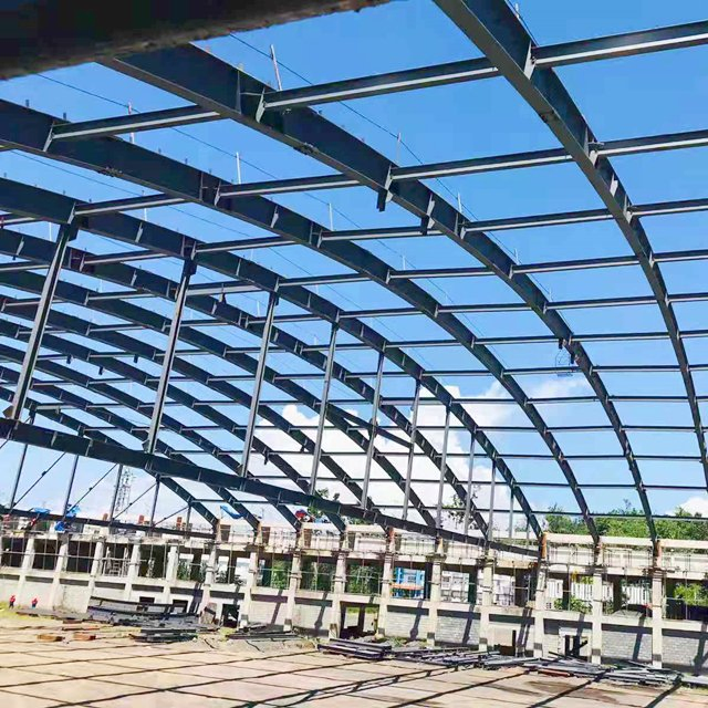 Prefab/Prefabricated Customized Large Span Storage/Workshop/Warehouse Structural Metal Frame Construction Structure Building Steel with Oversea Installation