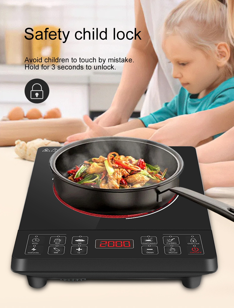 Versatile Electric Cooker Ideal for Small Living Spaces Small Kitchen Infrared Cooker