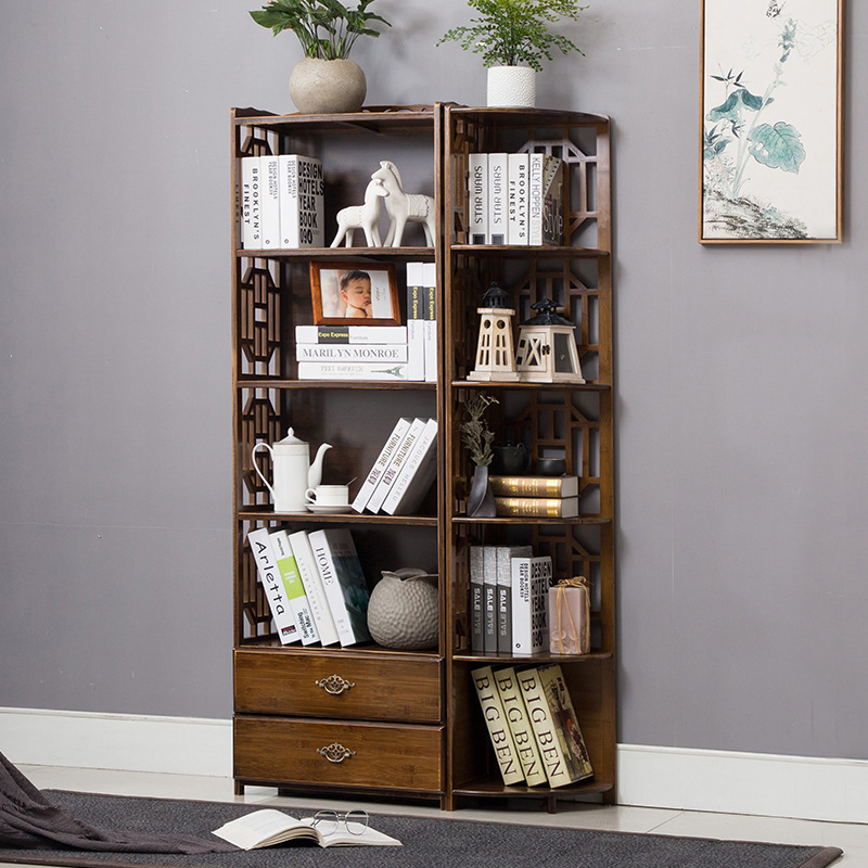 Customized Bamboo Wooden Cabinet Kitchen Bathroom Accessories Flower Storage Shelf