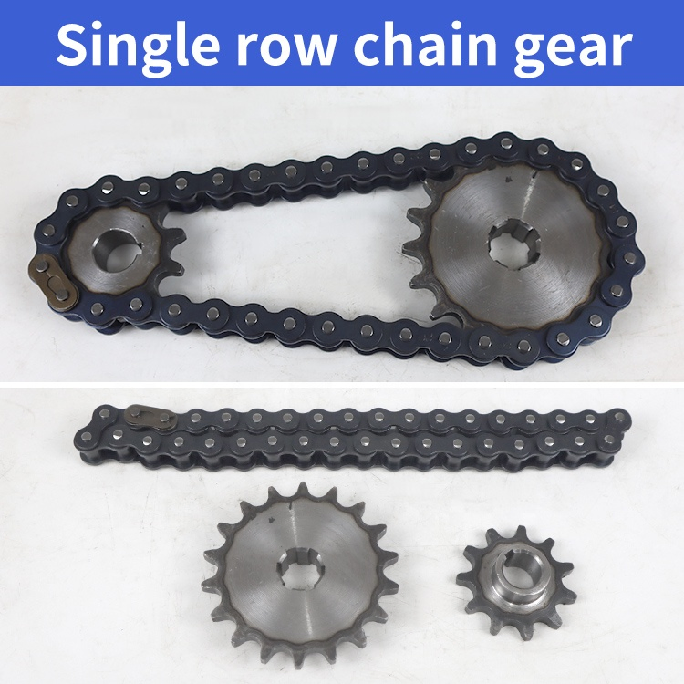 630 Type Single Rchain Sprocket Kit Rear Axle Brushed Motor Parts Sprocket for Construction Site Electric Tricycle