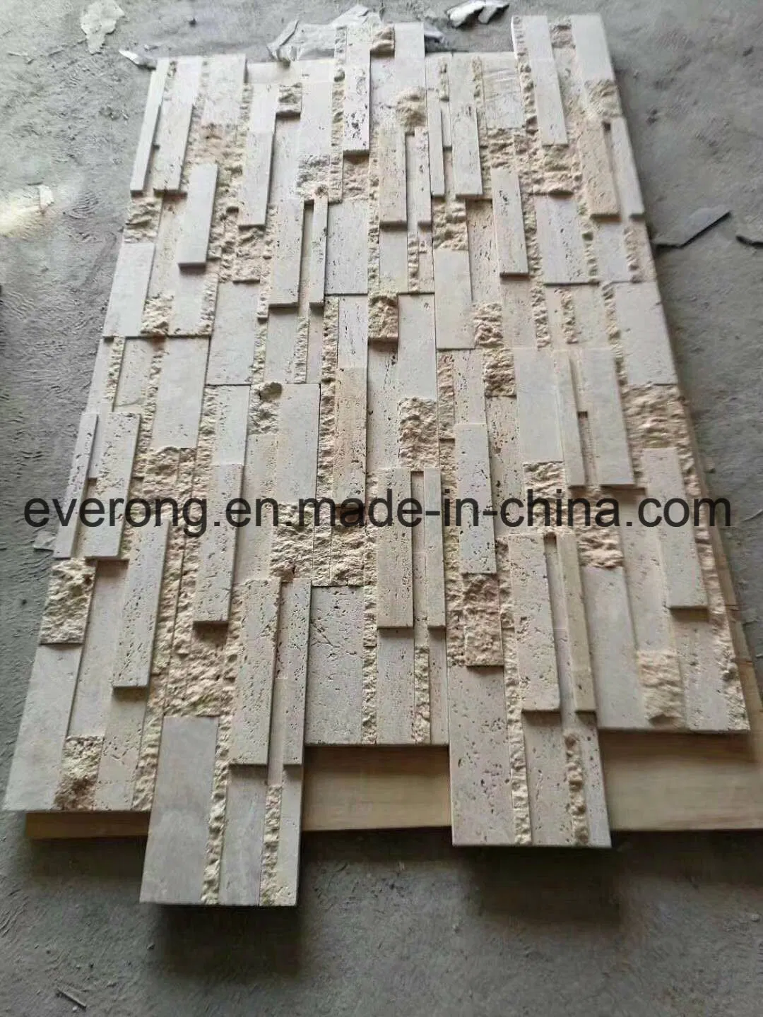 Modern Stlye White /Beige Marble Culture Stone for Feature Wall Cladding