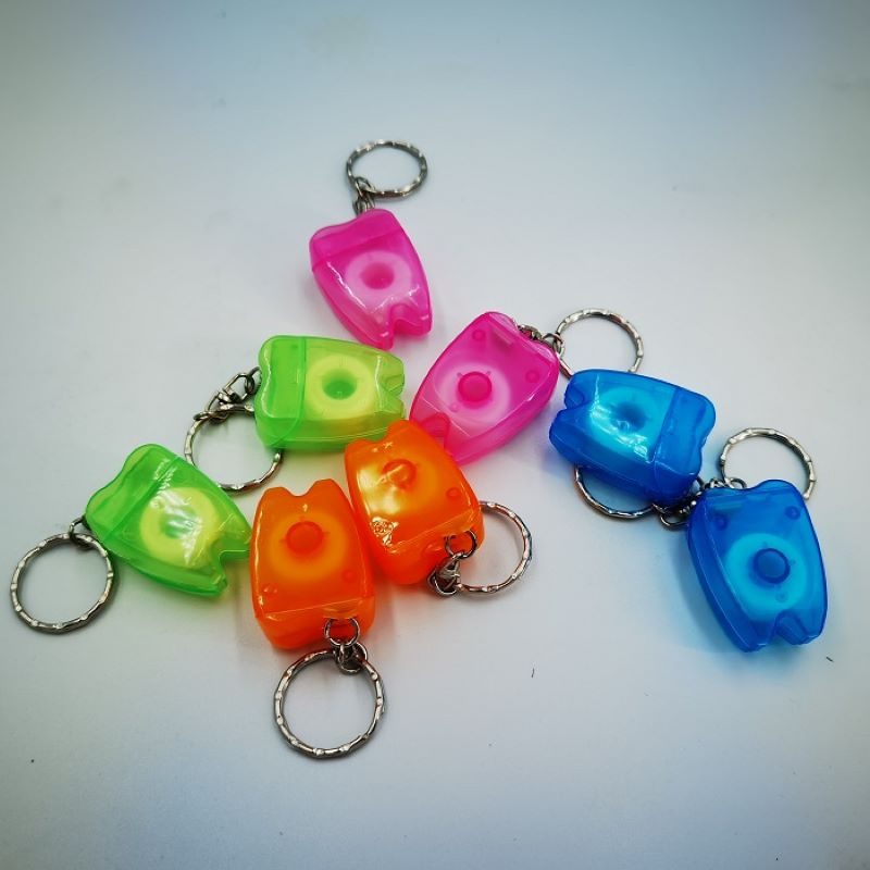 Low Price Tooth-Shaped Key Chain Dental Floss with Case