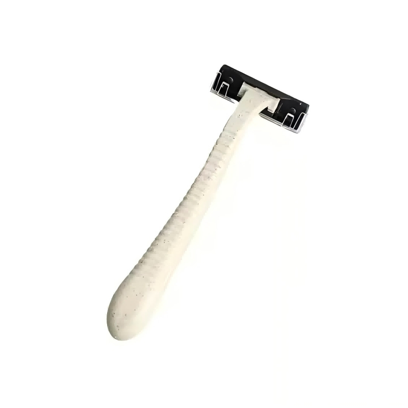 Twin/Triple Blades Disposable Wheat Straw Razor Shaving Kit Hotel Shaving Razor