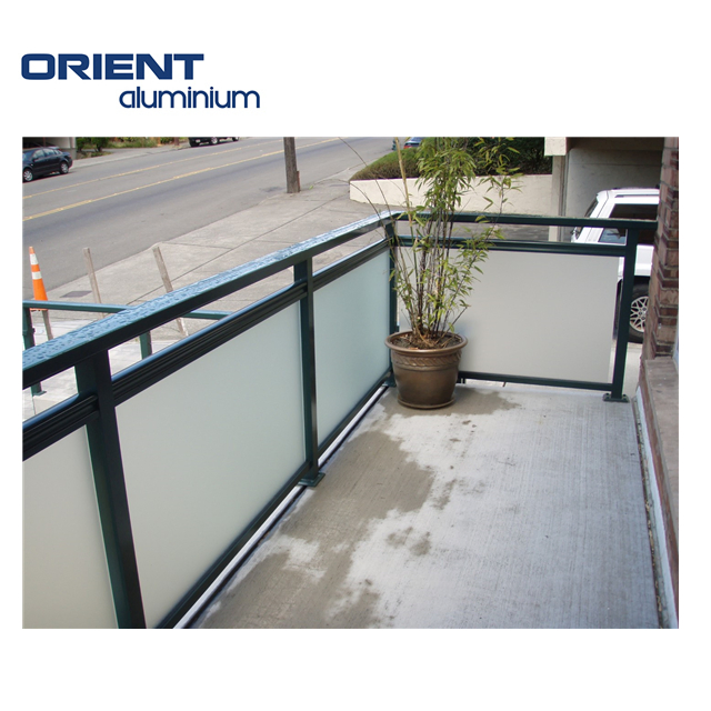 Modern Design Outdoor Balcony Fence Aluminum Base Railing System Indoor Glass Railing
