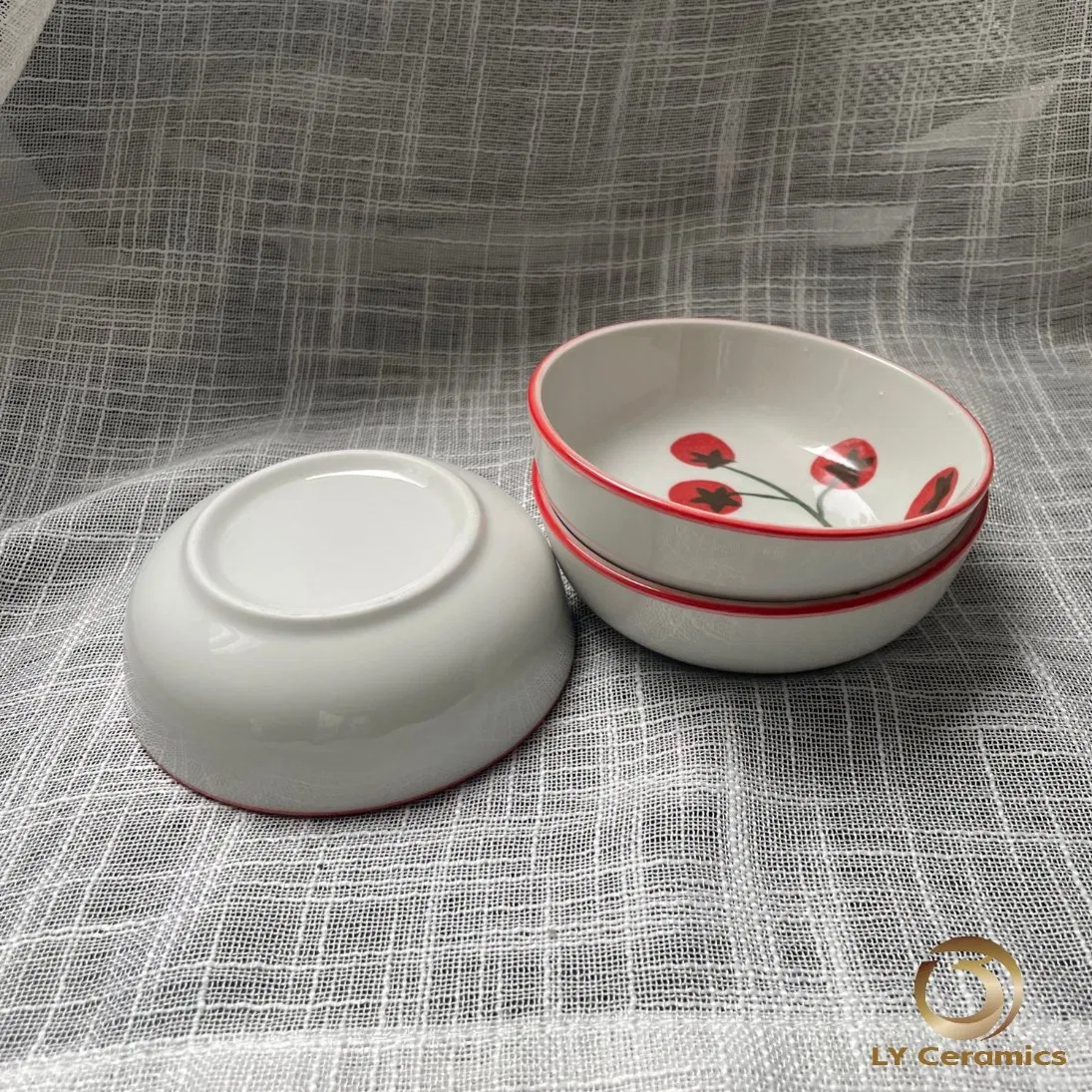 4.75"Saucer Soup Plate Pad Printing Porcelware Hotelware Ceramic Kitchenware Tableware