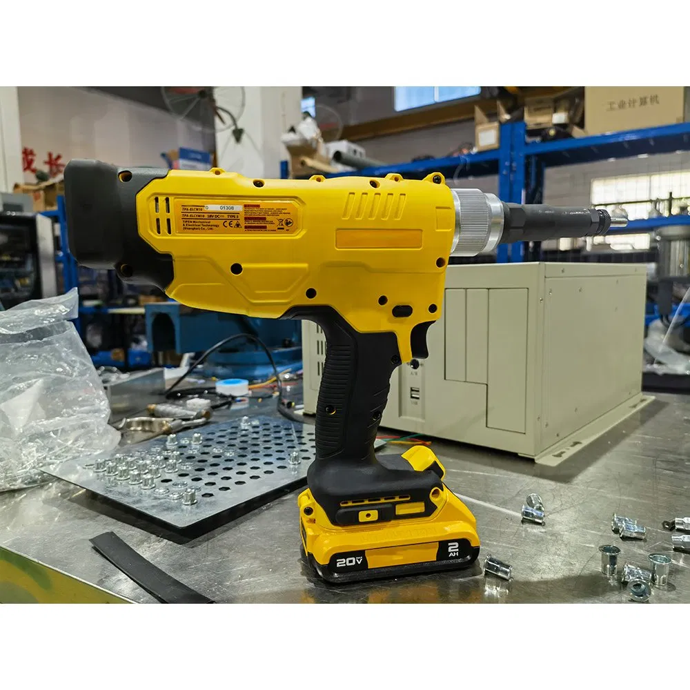 Cordless Electric Rivet Gun with Rechargeable Battery Pack