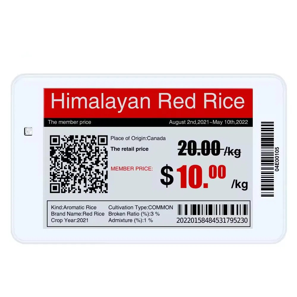 Wireless WiFi Electronic Ink Screen 3.52-Inch Smart Electronic Price Tag ESL Tag