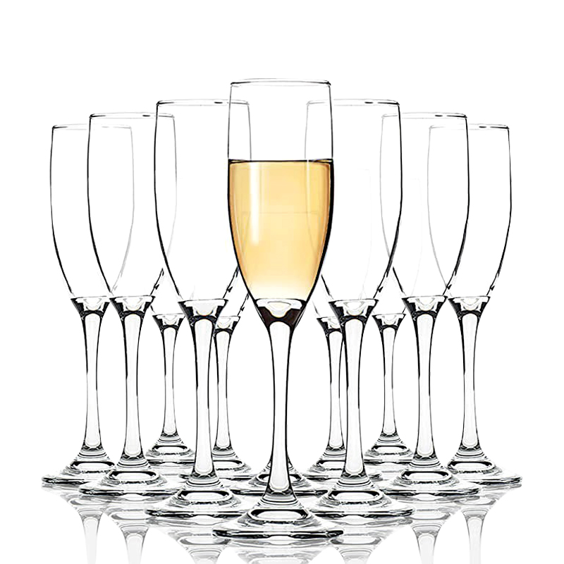 Top Quality European Vintage Long Stem Champagne Flutes Goblet Sublimation Wine Glass