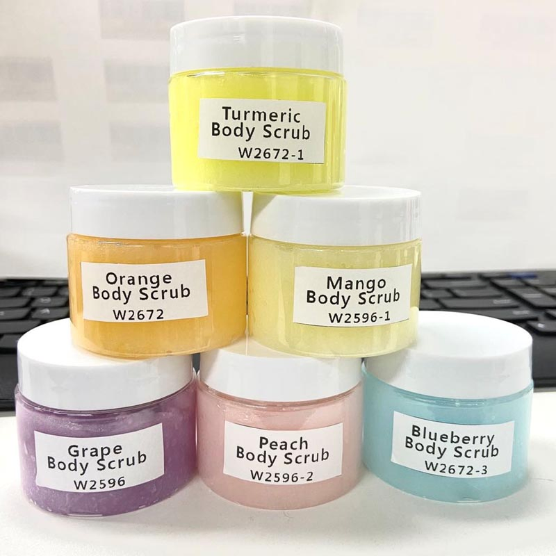 Private Label Anti-Aging & Exfoliating Sea Salt Natural Blueberry Body Scrub for Acne Scars