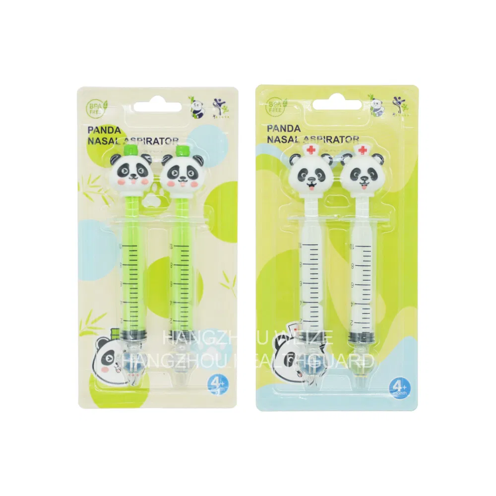 Free Sample BPA Free 10ml Exclusive New Panda Syringe Nasal Washer Nasal Irrigator with Soft Silicone Tip