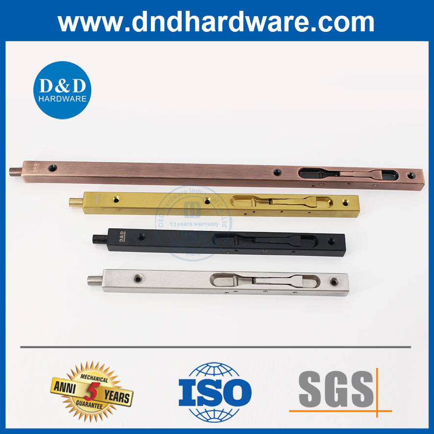 Metal Door Hardware Fitting Brass Dutch Flush Door Bolt