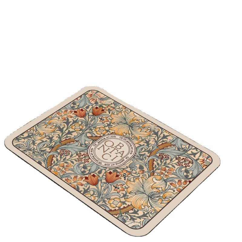 Popular Dish Drainer Mat Kitchen Counter Top Absorbent Easy-Dry Water Control Mats