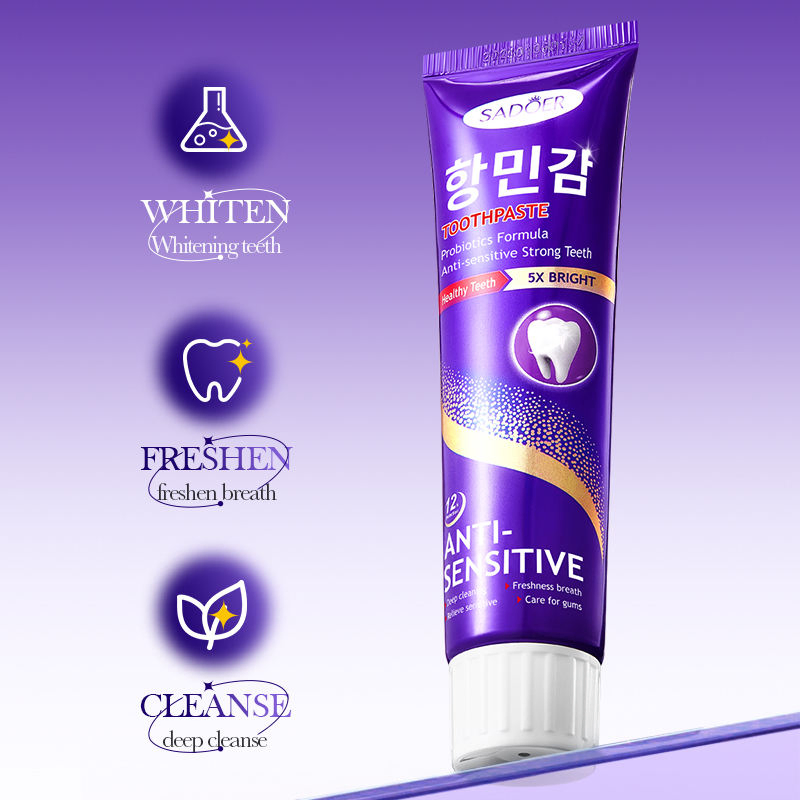 Crisp Mint Flavor Sp-6 Probiotics Whitening Toothpaste for Bright Teeth