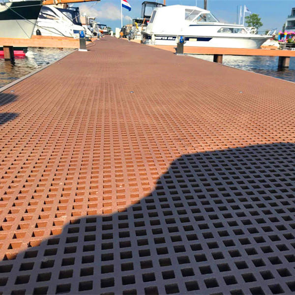 Jetty FRP Micro Mesh Grating with Bare-Foot Friendly Grit Surface for Walkway