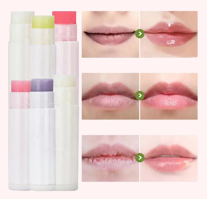 ( Cheap Price Wholesale Fruit Vegan Lip Balm Natural Moisturizing Lipstick White Black Tube Lipblam
