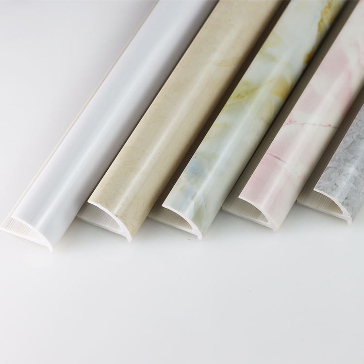 Wholesale Modern Design Stone Sculpture PVC Decorative Trim Tile Edge Trim Color Custom