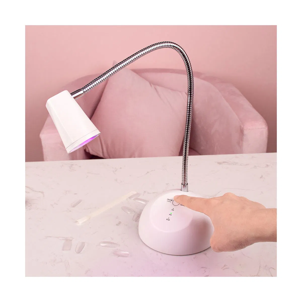 Poly Gel Nail Dryer with UV Lamp 18W Rechargeable Nail Dryer LED Lamp Wireless Nail Lamp