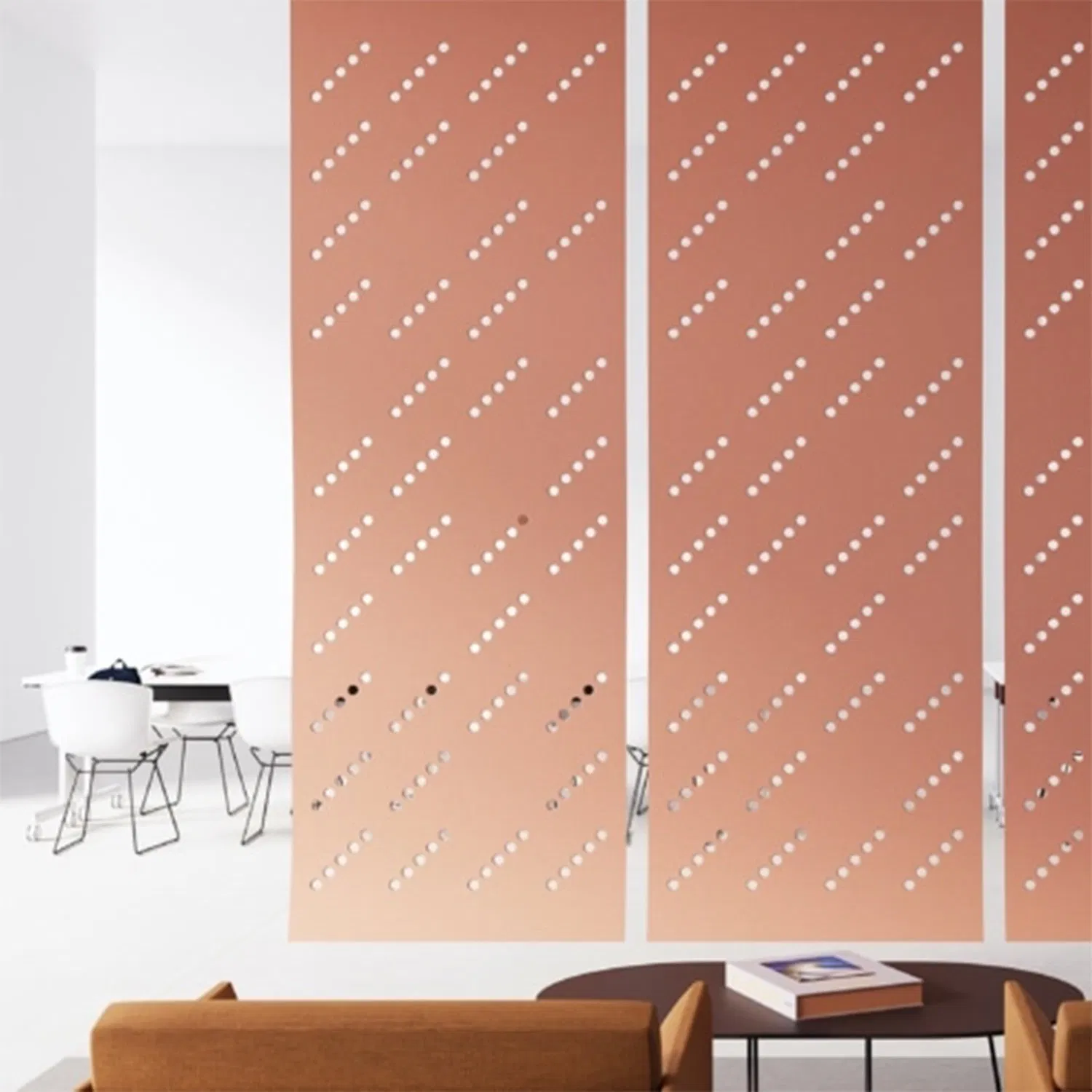 Factory Supply 3D Wallpaper Prefab Houses Hexagon Polyester Fiber Absorber Decorative Acoustic Wall Panels