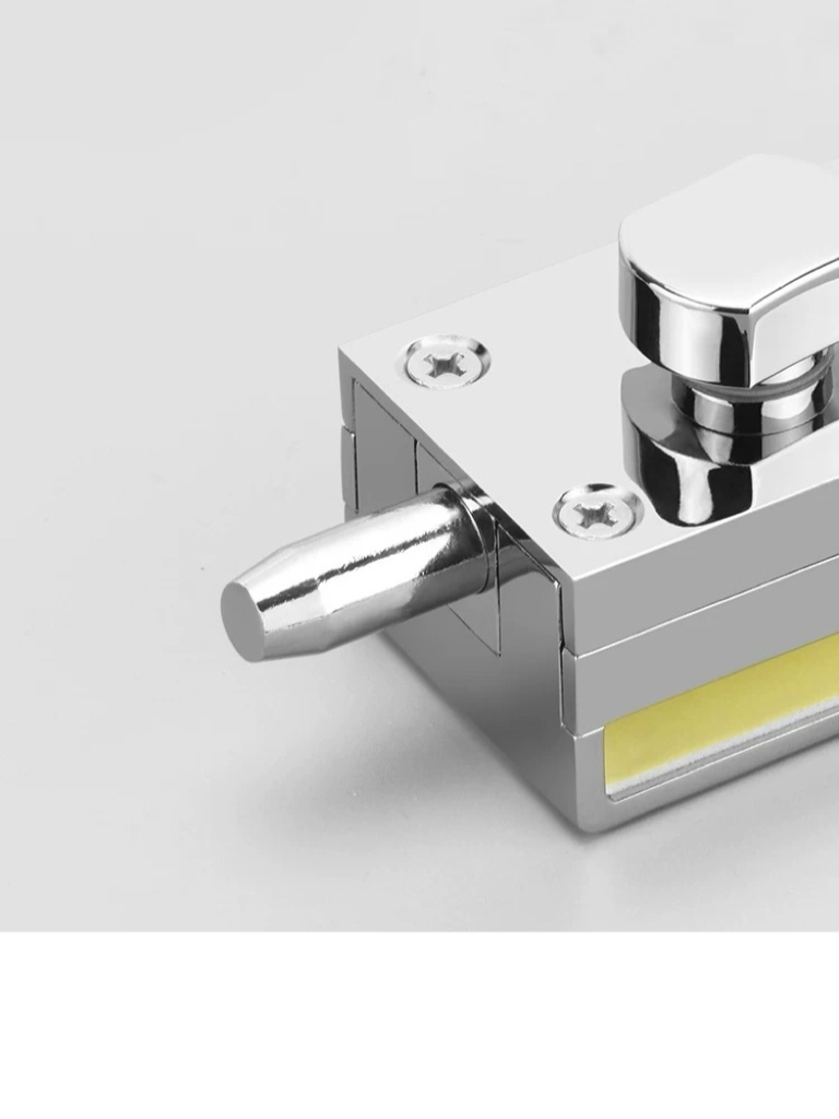 Hot Sale Zinc Alloy Glass Door Lock No Drilling and Easy to Install