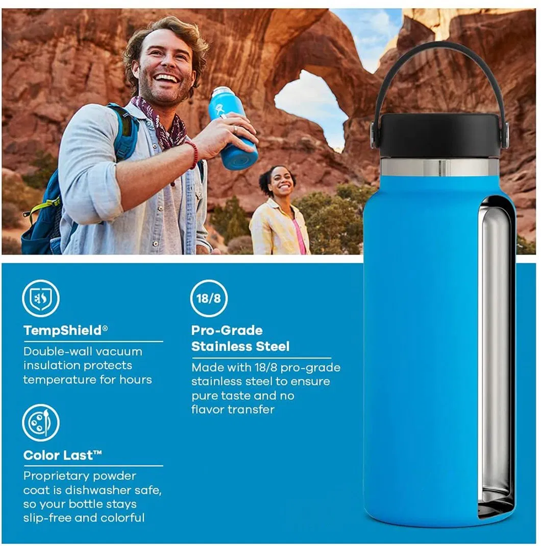 18/8 Stainless Steel Customized Logo Vacuum Thermos Insulated Travel Water Bottle