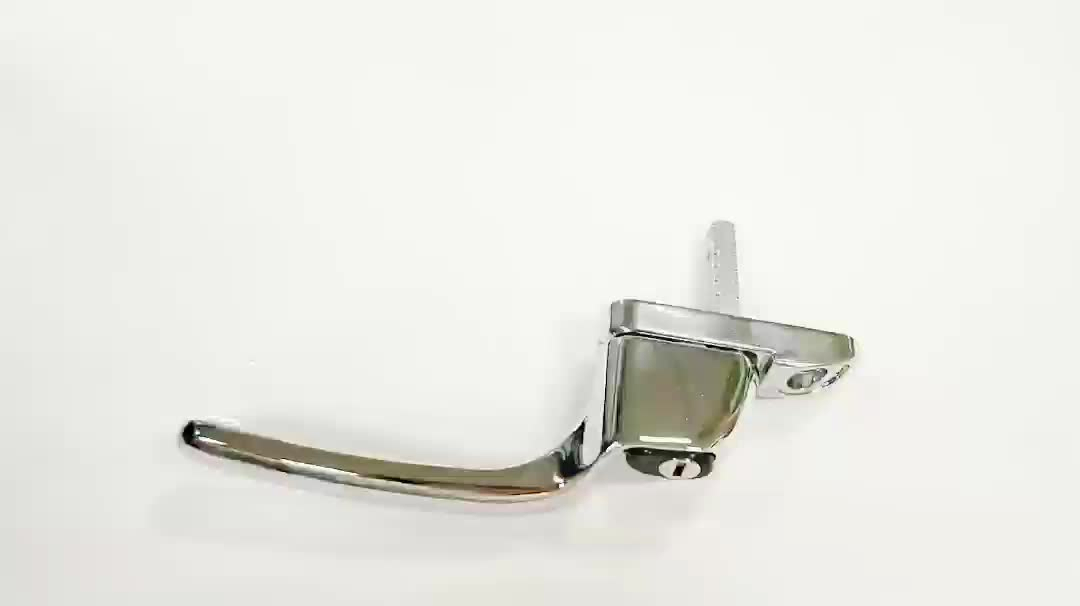Polished Chrome Sliver Cranked Zinc Alloy Espag UPVC Window Handle