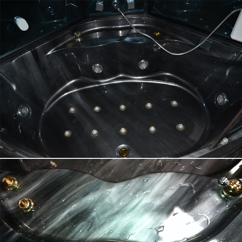 Australia Style with TV Black Sex Luxury Massage Steam Room