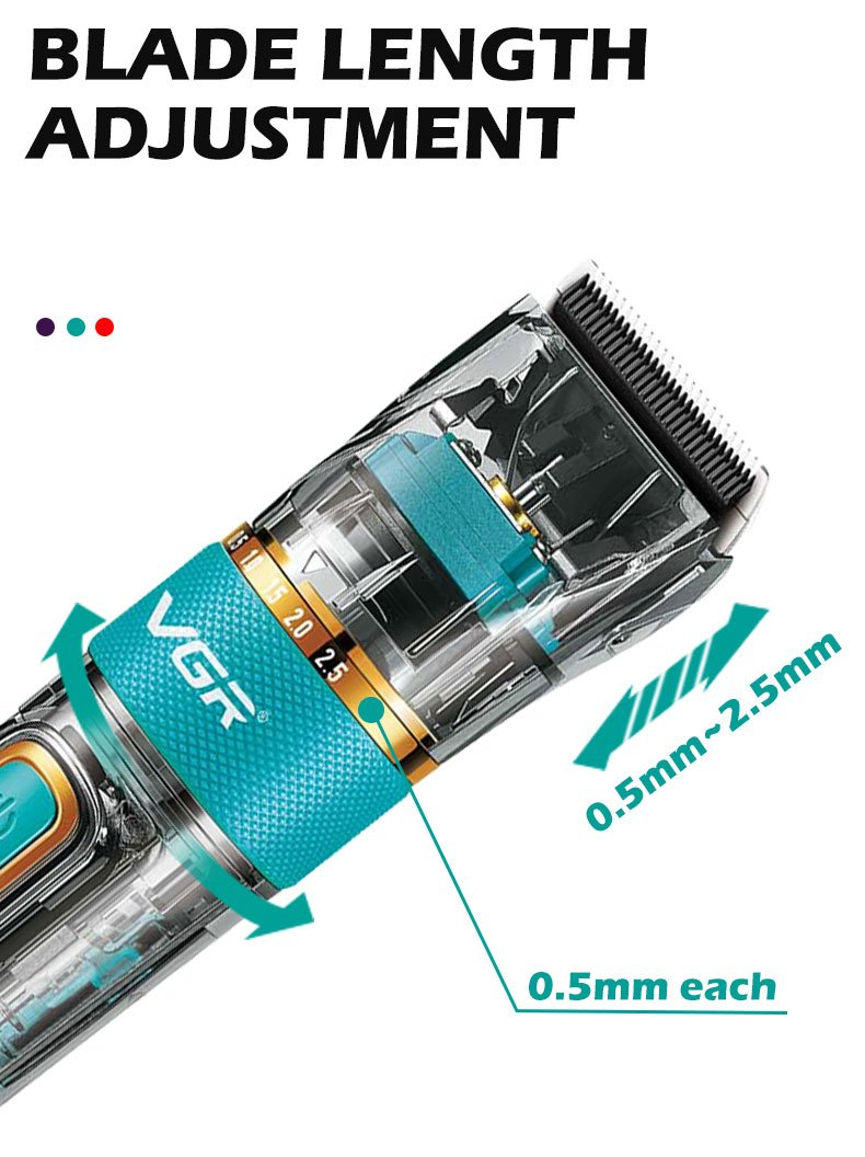 Professional Vgr Hair Clipper Hair Trimmer Hair Cutting Machine for Men Barber