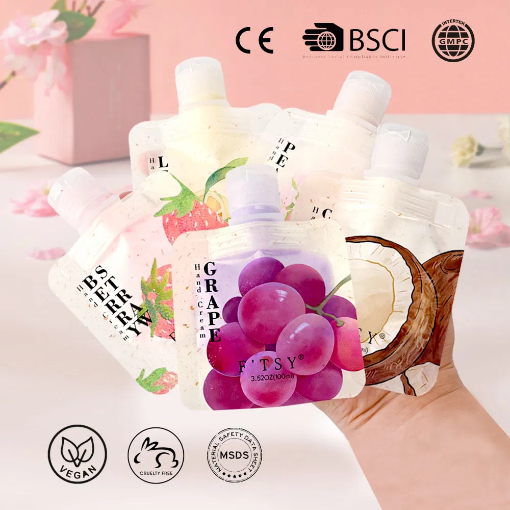 Private Label Fruit Whitening Hand Cream Non-Greasy Whitening Nourishing Hand Cream for All Skin