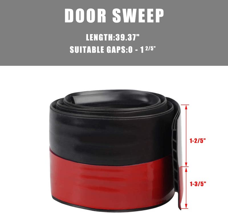Door Brush Seal Rubber Threshold Weather Strip Garage Weatherstrip