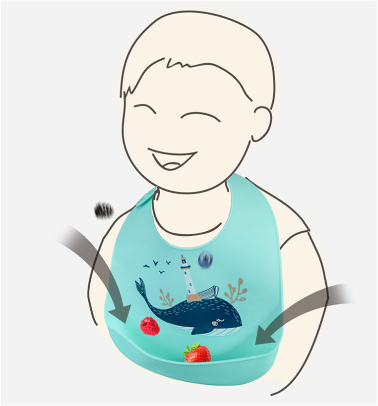 Food Grade Silicone Waterproof Baby Bibs