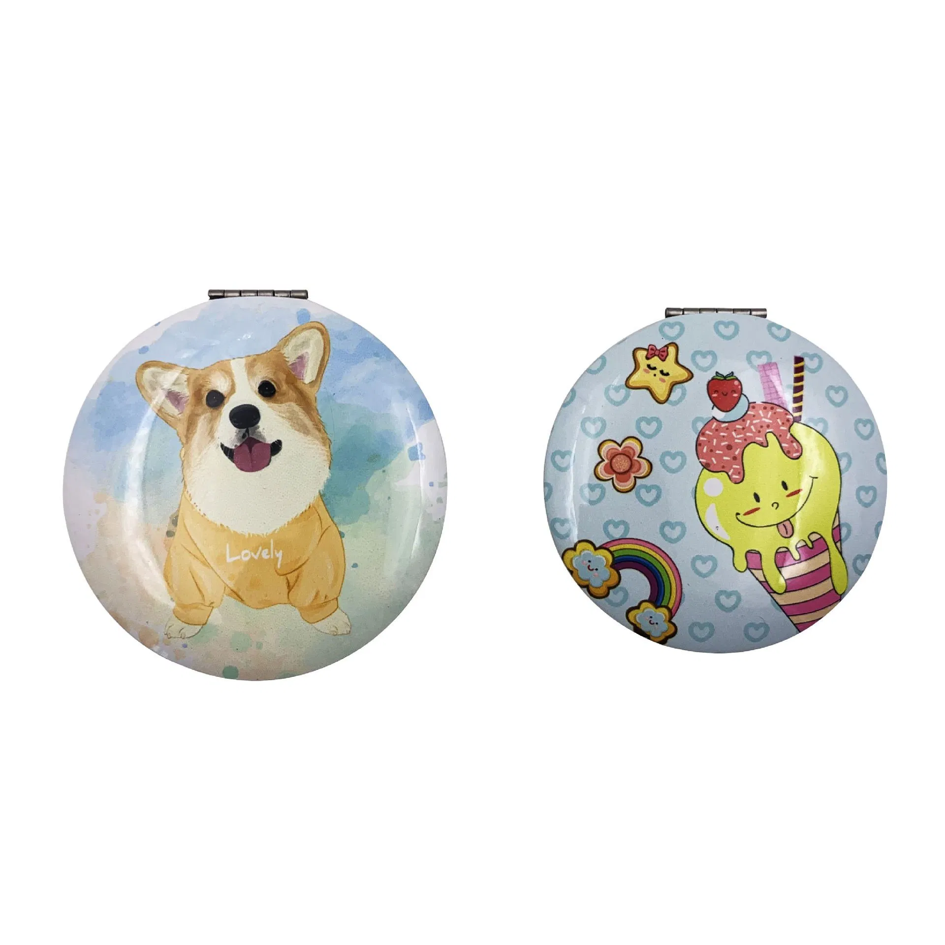 Mini Folding Pocket Makeup Mirror – Cute Double-Sided Handheld Compact Mirror, Gift-Ready & Travel-Friendly