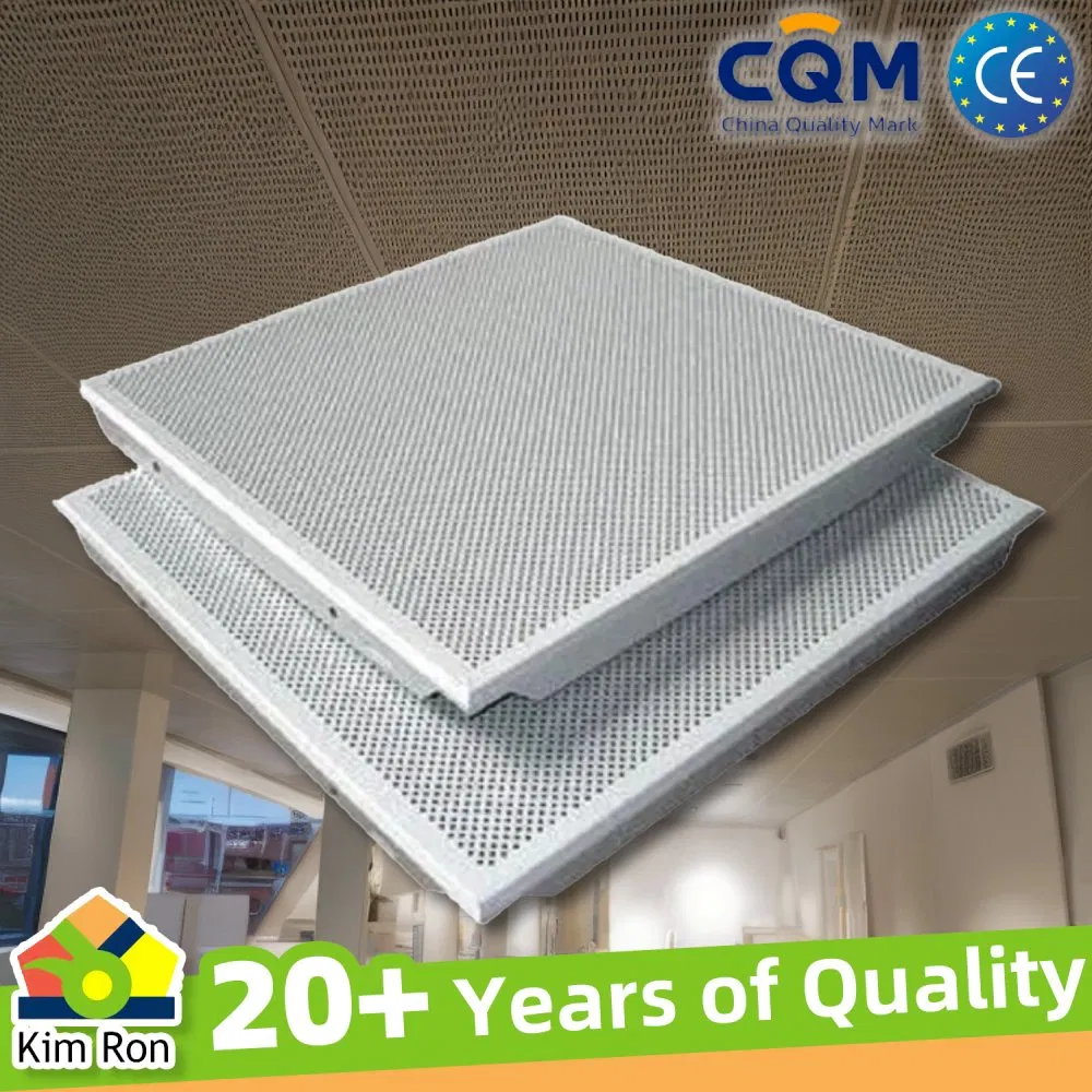 China Cheap Wholesale Aluminum Panel Ceiling Tile Decoration Aluminum Buckle Plate Ceiling Square Perforated Lay-in Aluminum Ceiling Panel Factory