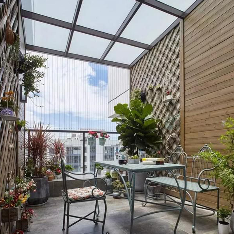 Sunroom with Aluminium Aluminum Frame and Laminated Glass House for Villa Rooftop and Garden Use