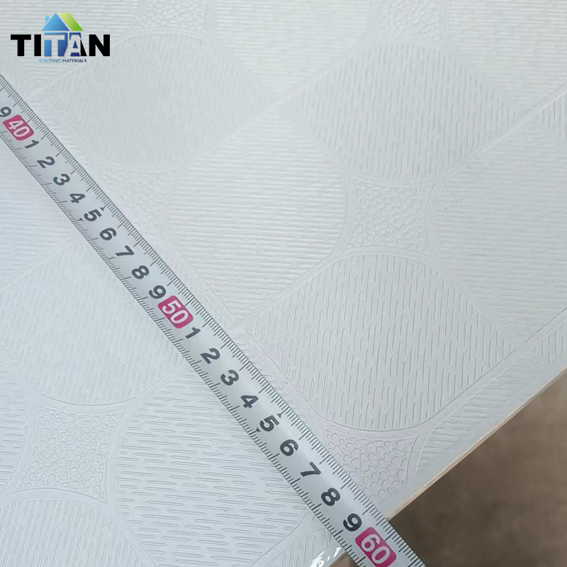 Laminated ceiling Model 975 Azulejos Baldosas PVC Techo Cielo Razo Gypsum Tiles Ceiling