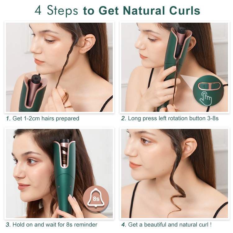 Electric Automatic Hair Curler Rotating Ceramic Hair Curler Wave Machine Hair Styler Ceramic Curling Iron Wand